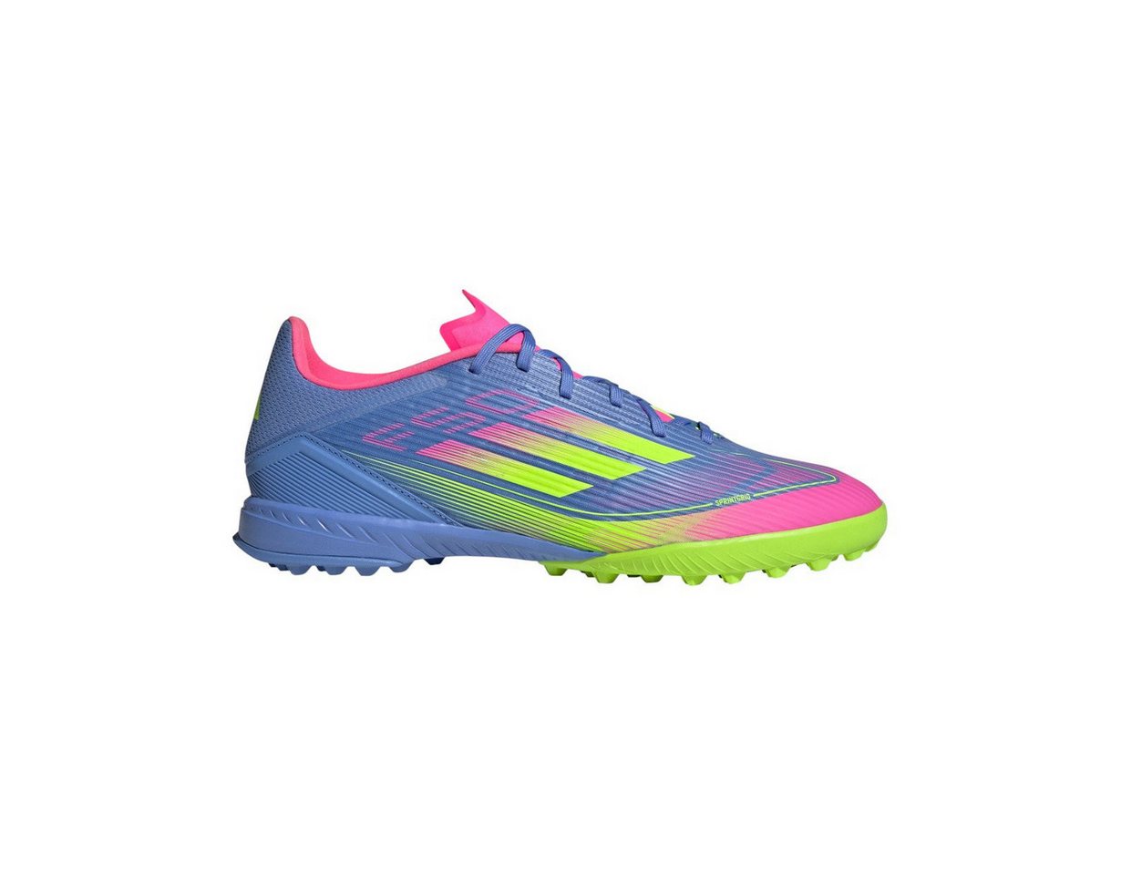 adidas performance F50 League TF (für Kunstrasen, Hart- und Aschenplätze) blau/pink/lime Fußballschuh
