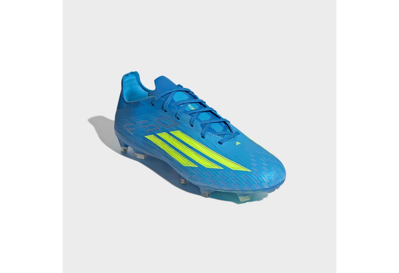adidas performance F50 PRO FG Fußballschuh Außensohle für feste Böden (blau/gelb)