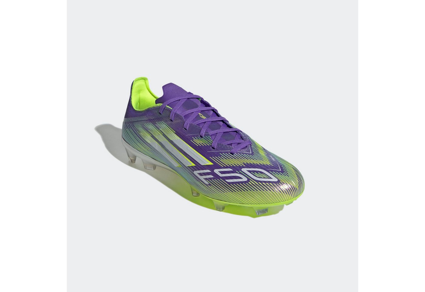 adidas performance F50 PRO FÜR FESTE BÖDEN Fußballschuh geeignet für Rasenplätze (lila/weiß)