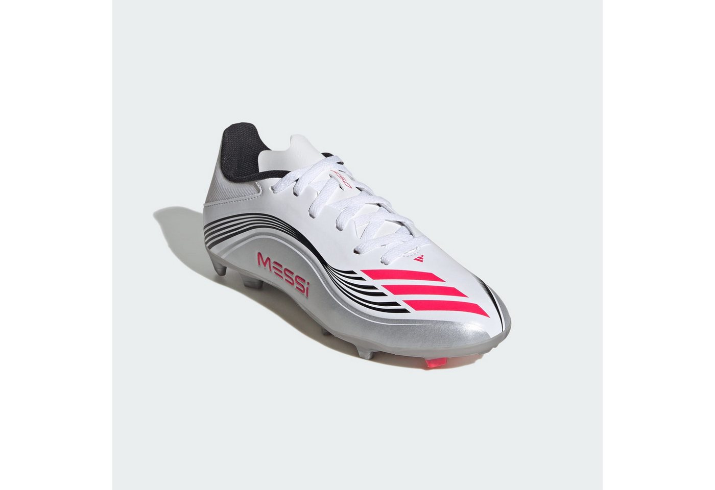 adidas performance Fußballschuh (weiß/rot/silber)