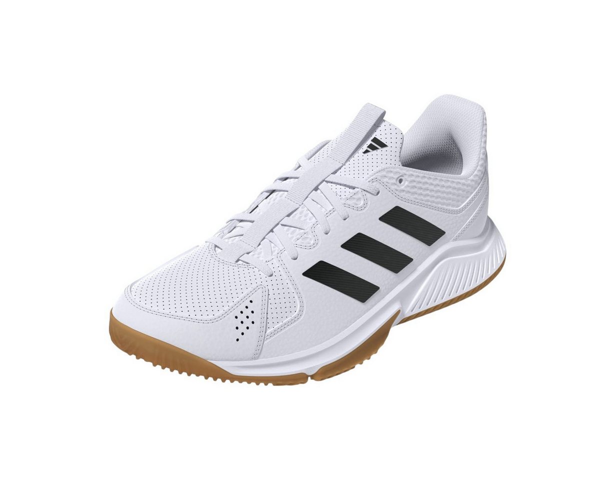 adidas performance Hallen-Indoorschuhe Court Flight weiss/schwarz Damen Squashschuh