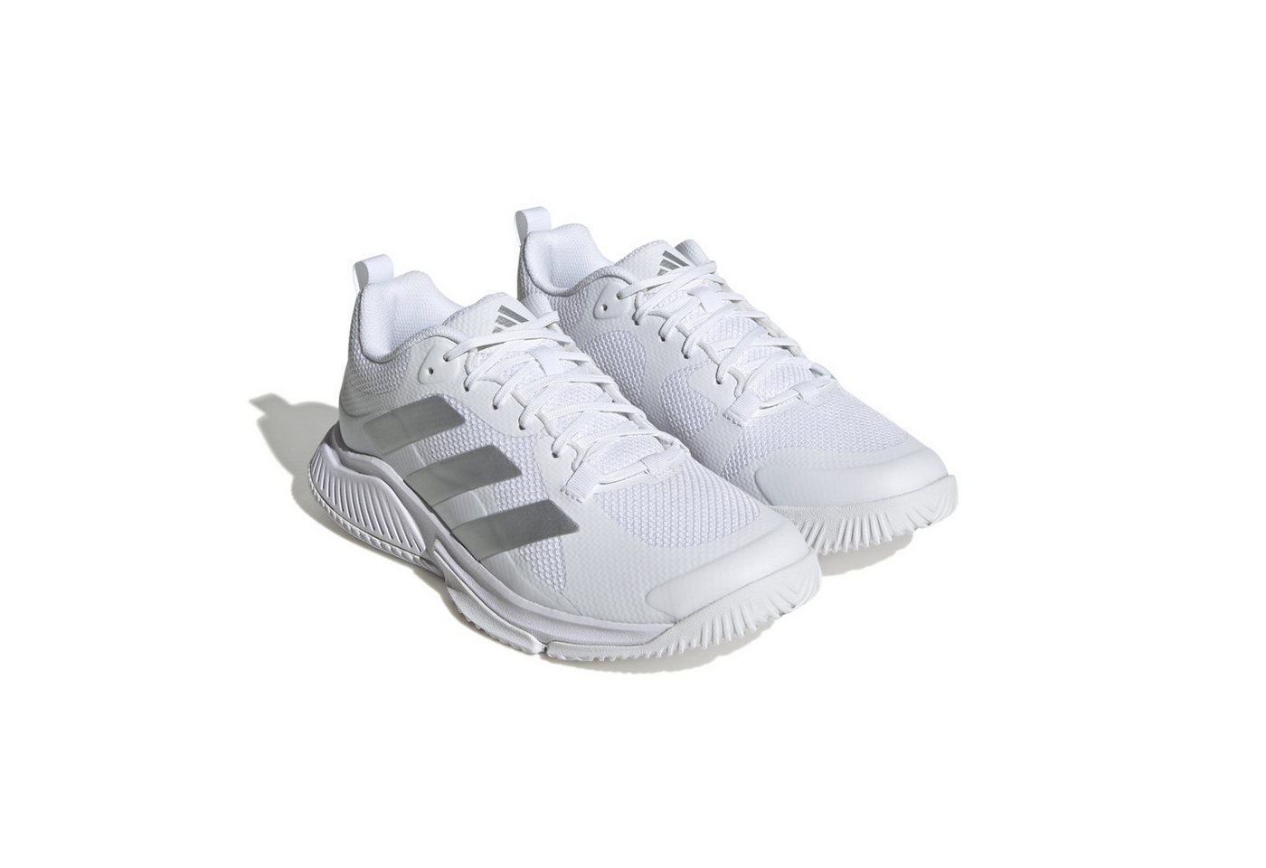 adidas performance Hallen-Indoorschuhe Court Team Bounce 2 weiss/silber Damen Squashschuh