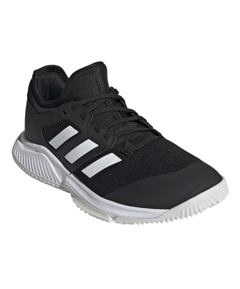 adidas performance Hallen-Indoorschuhe Court Team Bounce schwarz/weiss Damen Squashschuh