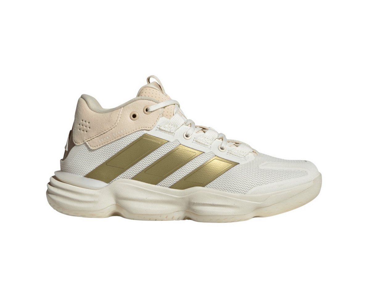 adidas performance Hallen-Indoorschuhe Courtstabil (Basketball) weiss/gold/beige Damen Squashschuh