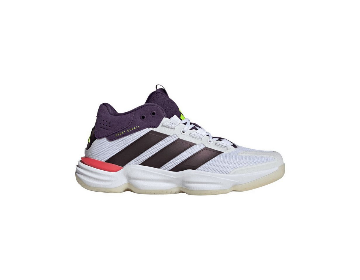 adidas performance Hallen-Indoorschuhe Courtstabil (Basketball) weiss/violett Herren Badmintonschuh
