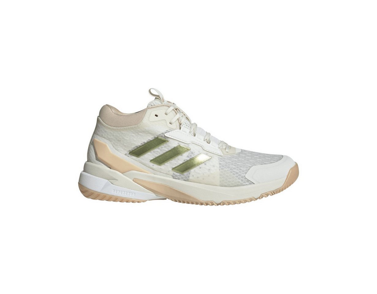 adidas performance Hallen-Indoorschuhe CrazyFlight 6 Mid weiss/gold Damen Badmintonschuh