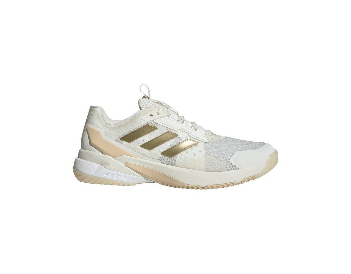 adidas performance Hallen-Indoorschuhe CrazyFlight 6 weiss/gold Damen Badmintonschuh