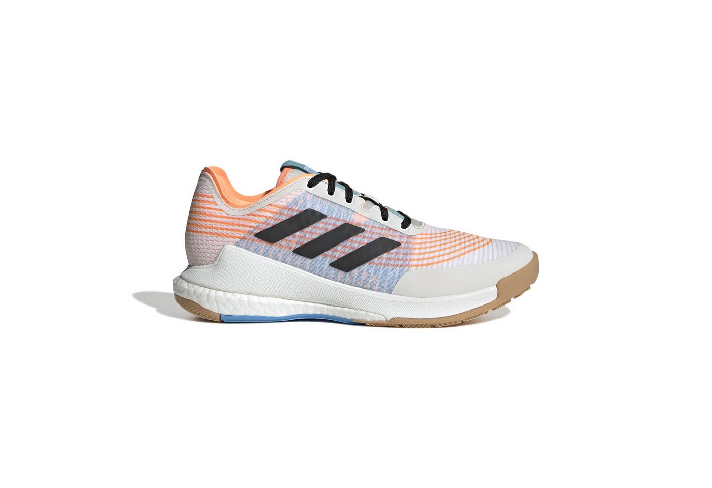 adidas performance Hallen-Indoorschuhe CrazyFlight weiss/orange Damen Squashschuh