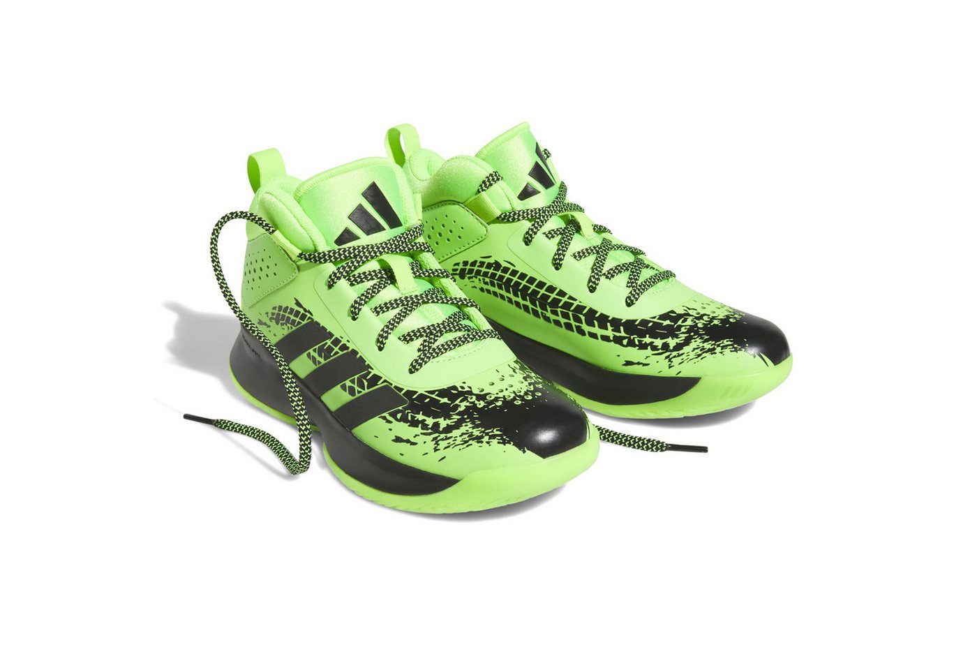 adidas performance Hallen-Indoorschuhe Cross Em Up 5 Wide (robust, breite Passform) grün Badmintonschuh