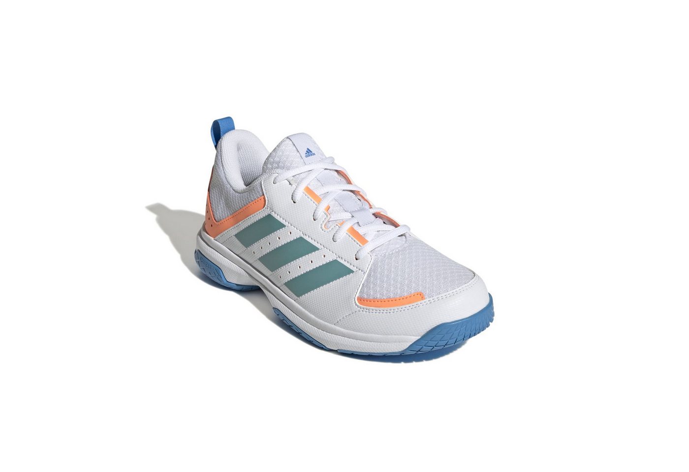 adidas performance Hallen-Indoorschuhe Ligra 7 weiss/blau Damen Squashschuh