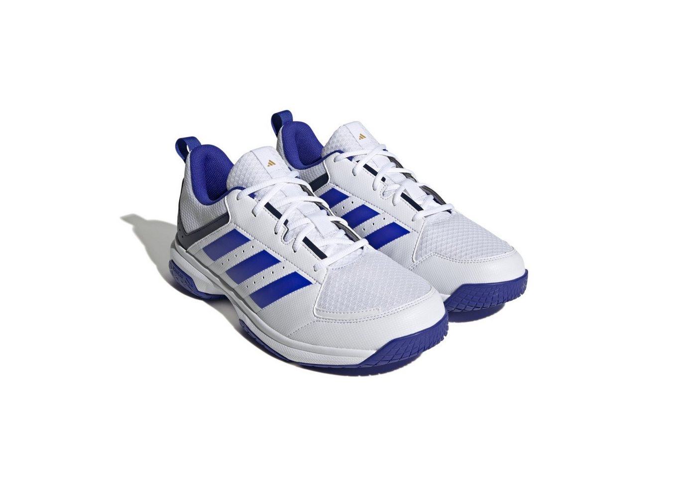 adidas performance Hallen-Indoorschuhe Ligra 7 weiss/lucidblau Herren Badmintonschuh