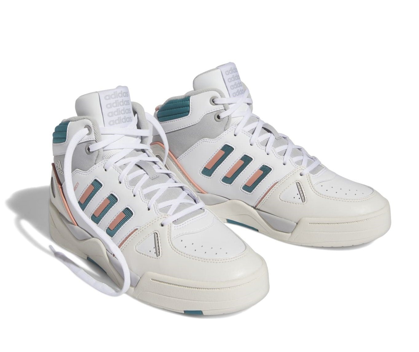 adidas performance Hallen-Indoorschuhe Midcity Mid (Basketball) weiss/grau Herren Badmintonschuh