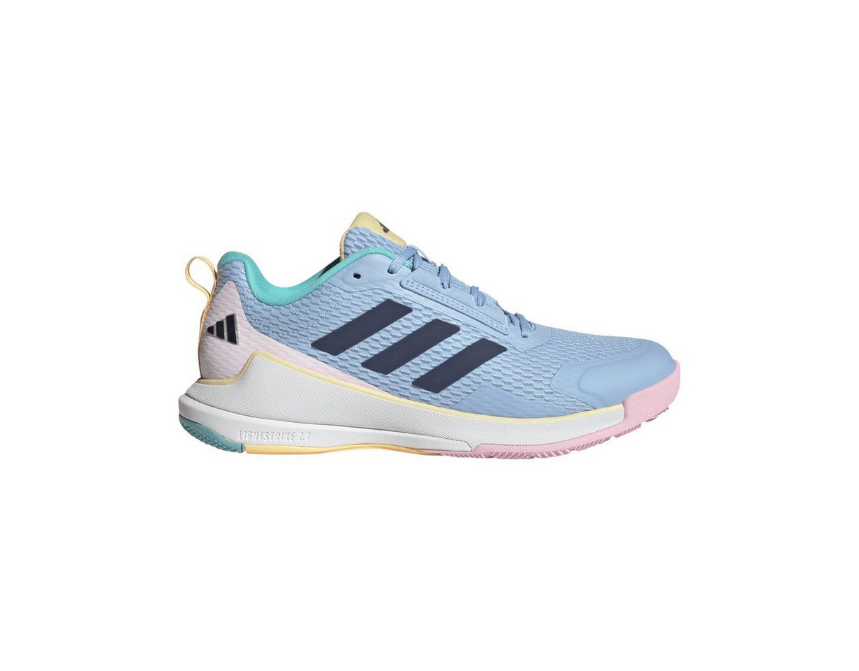 adidas performance Hallen-Indoorschuhe Novaflight 2 hellblau/rosa Damen Squashschuh