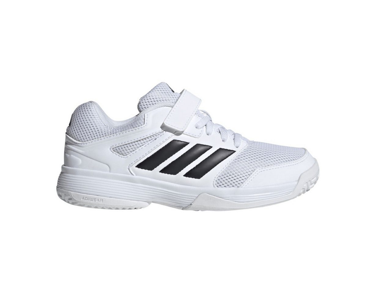 adidas performance Hallen-Indoorschuhe Speedcourt Velcro weiss/schwarz Kinder Badmintonschuh