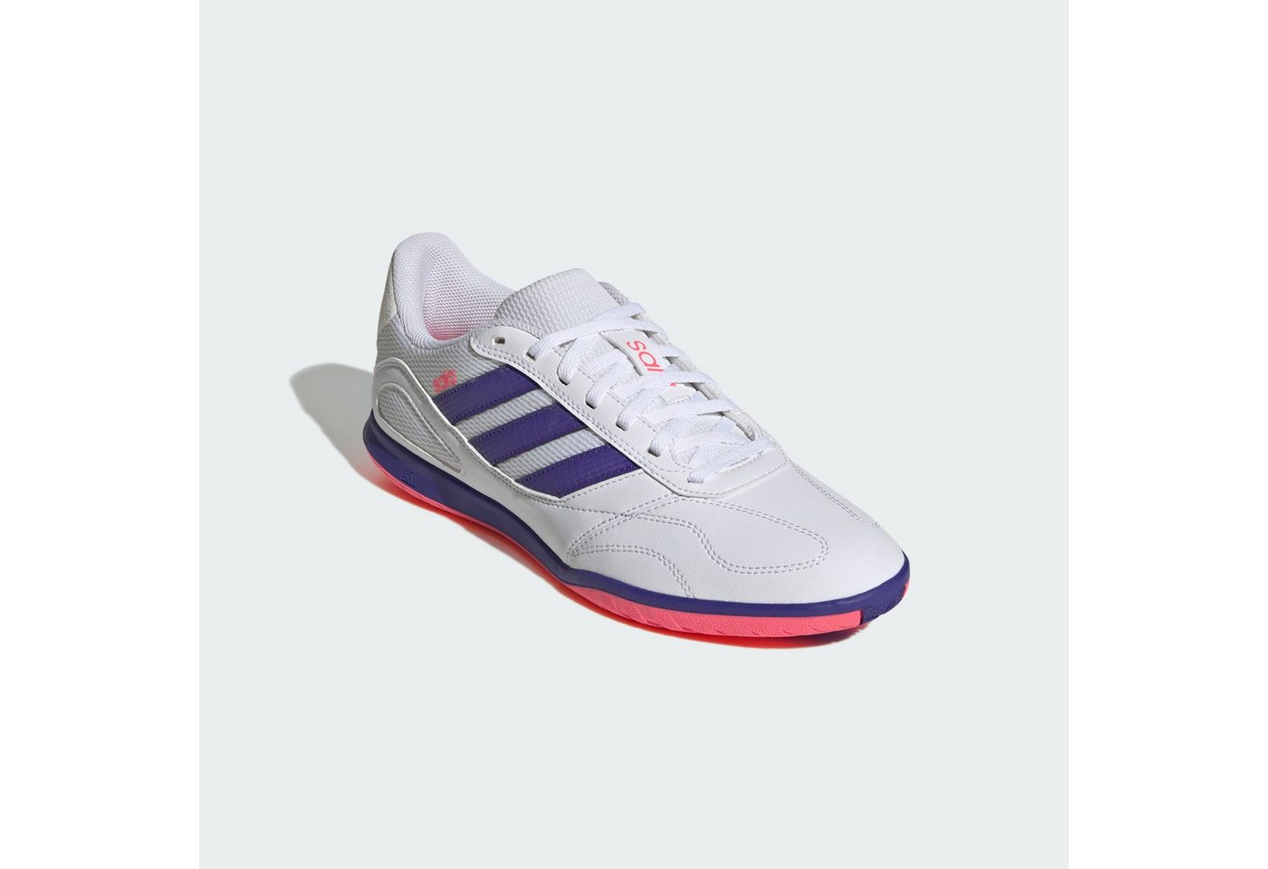 adidas performance Hallenschuh (1-tlg) (weiß/lila)