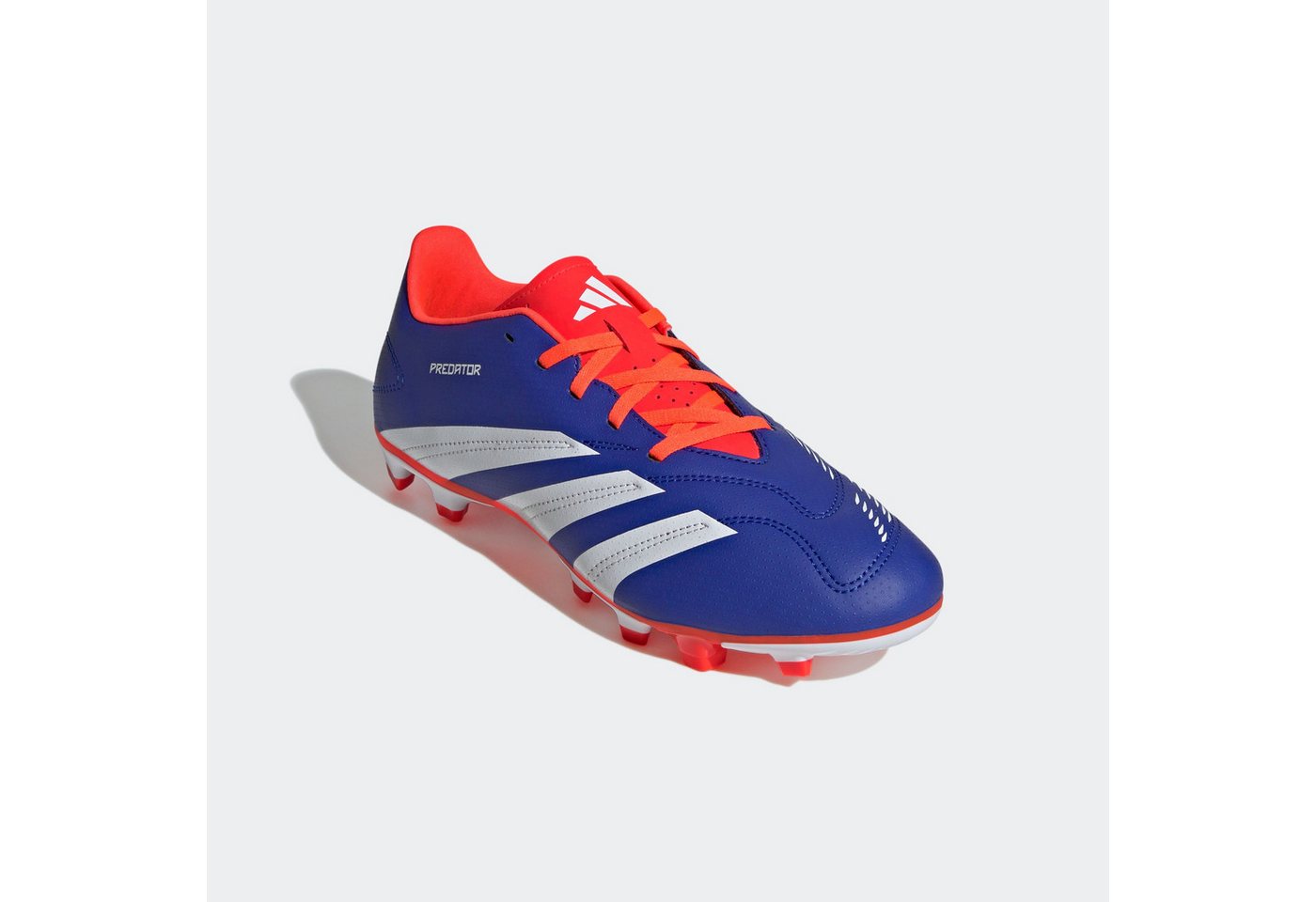 adidas performance PREDATOR CLUB FXG Fußballschuh für Rasenplätze (blau/weiß/rot)