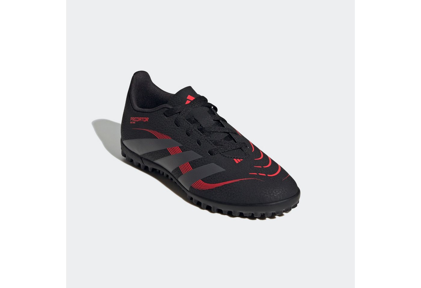 adidas performance PREDATOR CLUB KIDS TF Fußballschuh für Kinder (schwarz/grau/rot)