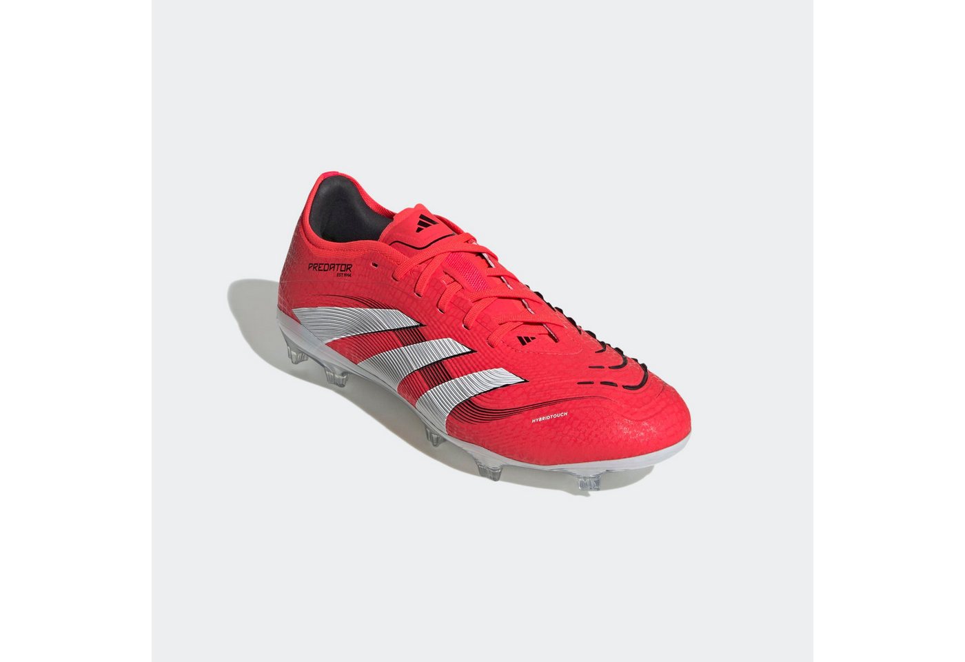adidas performance PREDATOR PRO FG Fußballschuh für Rasenplätze (rot/weiß/schwarz)