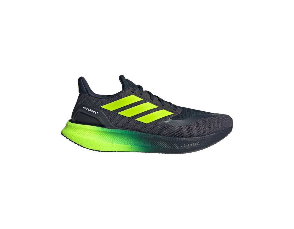 adidas performance Pureboost 5 (Dämpfung) schwarz/lime Herren Laufschuh