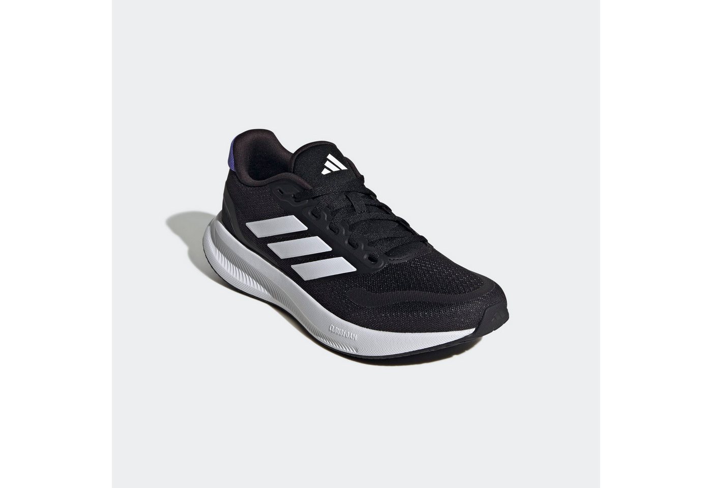 adidas performance RUNFALCON 5 Laufschuh (schwarz/weiß/blau)
