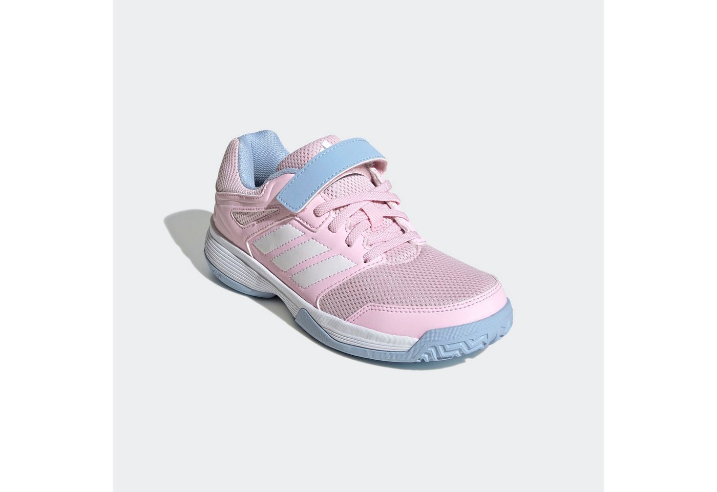 adidas performance SPEEDCOURT INDOOR KIDS Hallenschuh geeignet für jeden Hallensport (rosa/weiß/blau)