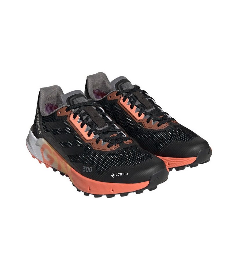 adidas performance Terrex Agravic Flow 2.0 GTX (wasserdicht) schwarz/orange Damen Laufschuh