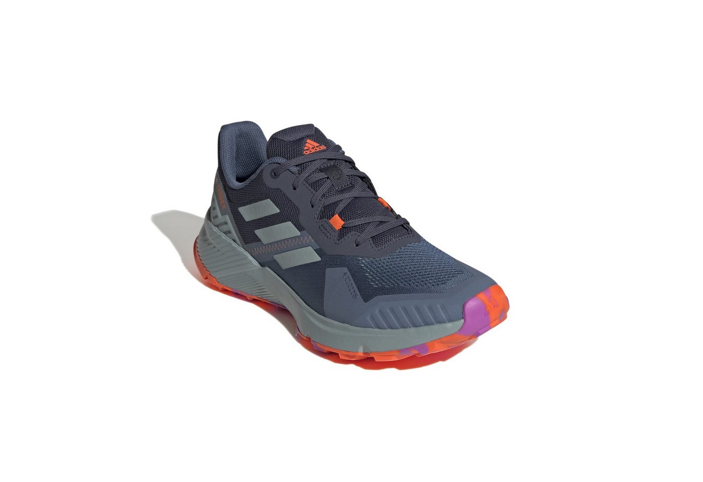 adidas performance Terrex Soulstride (für lange Strecken) stahlgrau/orange Wanderschuh