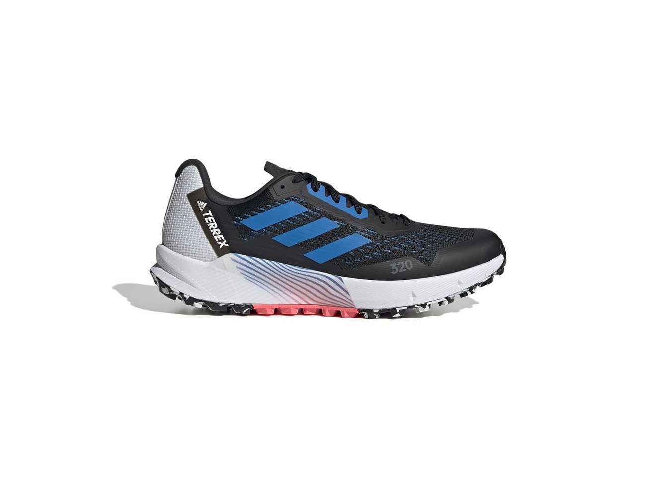 adidas performance Trail-Laufschuhe Terrex Agravic Flow 2 (atmungsaktiv) schwarz/blau Wanderschuh