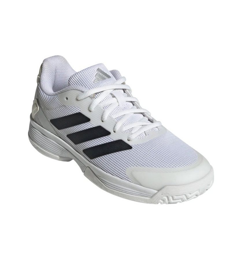 adidas performance Ubersonic Allcourt 2025 weiss/silber Kinder Tennisschuh