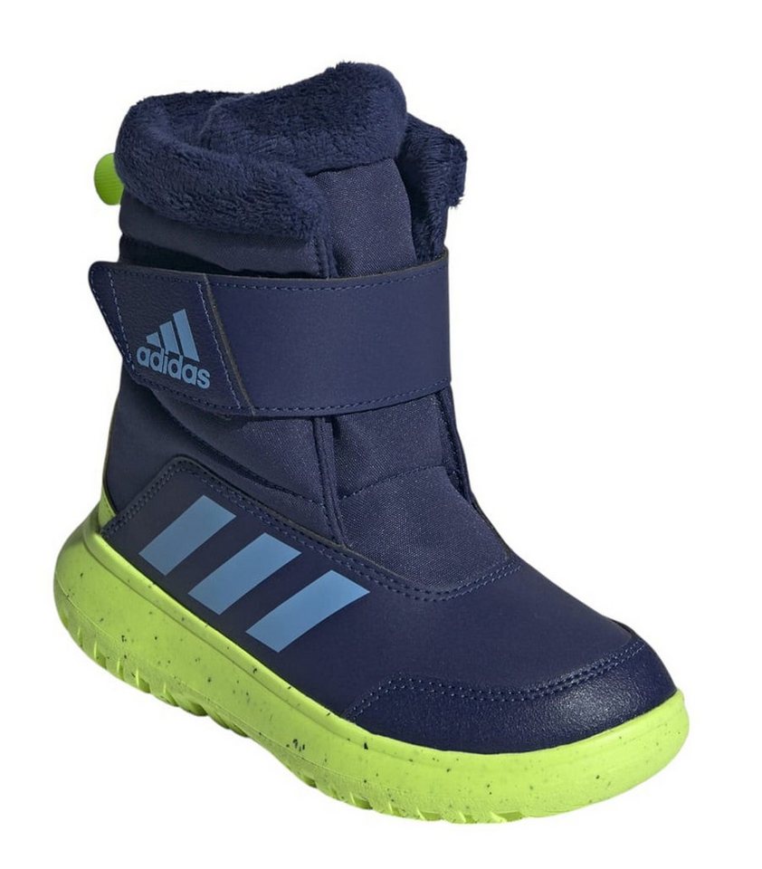 adidas performance Winterstiefel Winterplay C (Klettverschluss) 2024 dunkelblau/grün Laufschuh