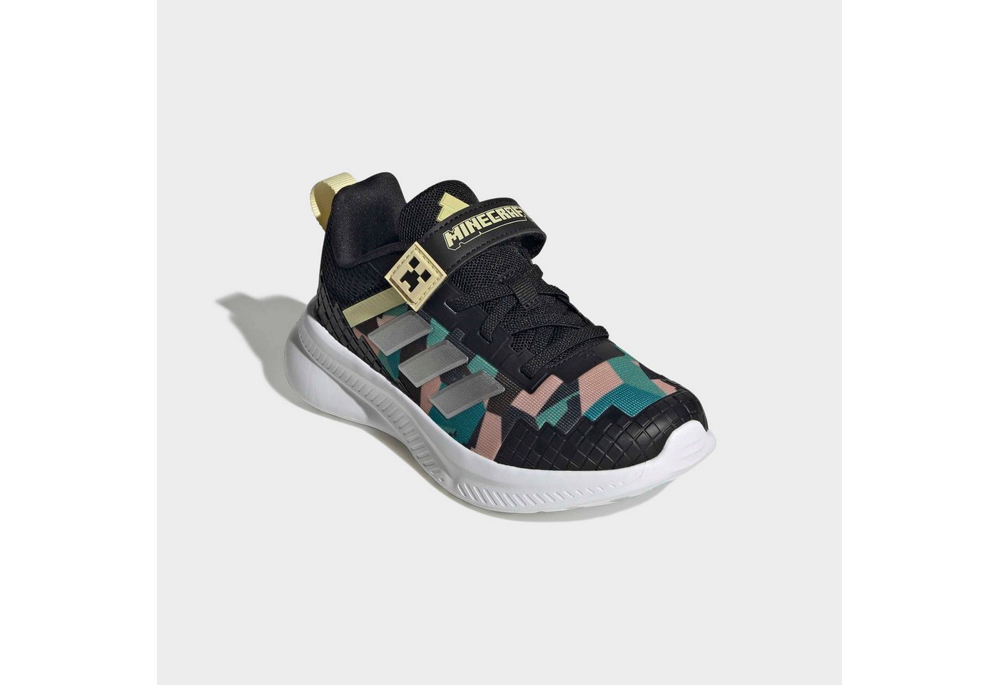adidas Sportswear ADIDAS MINECRAFT FORTARUN 4.0 KINDER Laufschuh mit Klettverschluss, für Kinder & Jugendliche