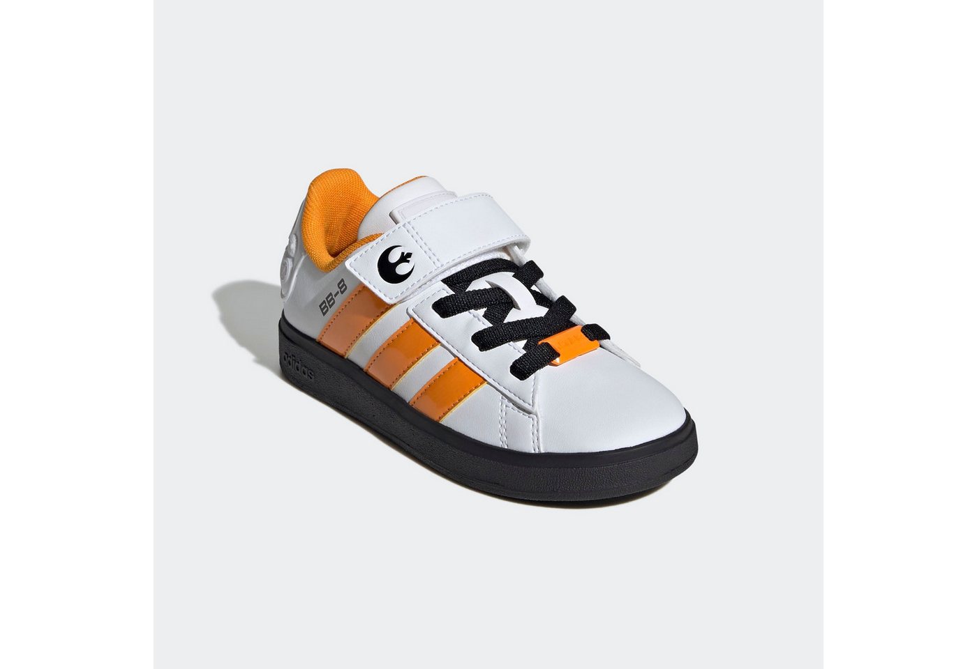 adidas Sportswear ADIDAS X STAR WARS GRAND COURT 2.0 Sneaker Design auf den Spuren des adidas Superstar, für Kinder (weiß/orange/schwarz)
