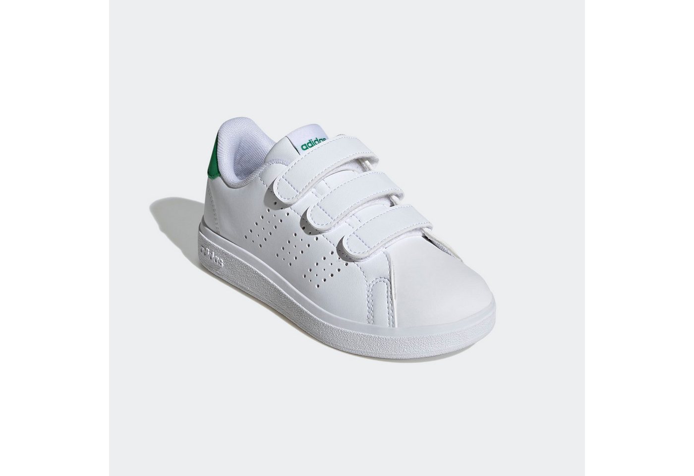 adidas Sportswear ADVANTAGE BASE 2.0 KIDS Klettschuh Design auf den Spuren des adidas Stan Smith, für Kinder & Jugendliche