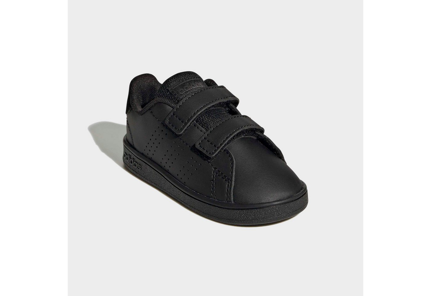 adidas Sportswear ADVANTAGE LIFESTYLE COURT TWO HOOK-AND-LOOP Sneaker Design auf den Spuren des adidas Stan Smith, für Kinder (schwarz/grau)