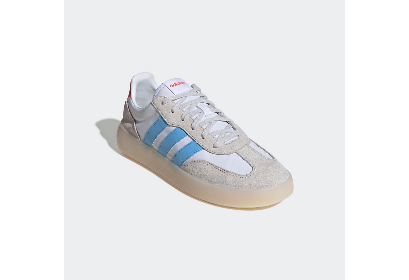 adidas Sportswear BARREDA DECODE Sneaker inspiriert vom Design des adidas Handball Spezial (weiß/blau/orange)