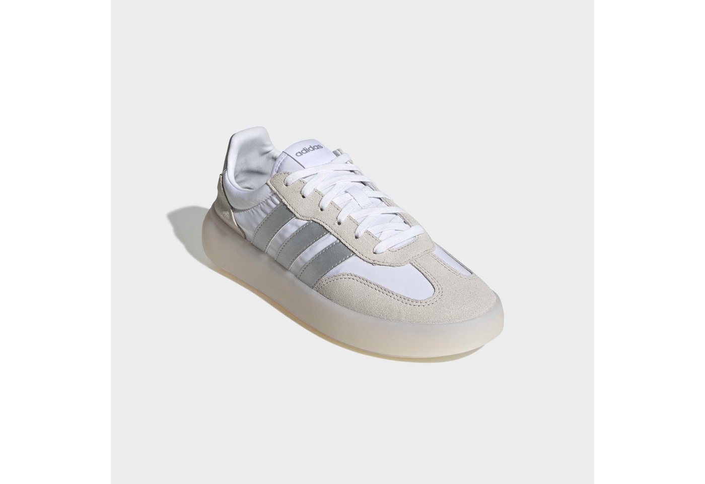 adidas Sportswear BARREDA DECODE Sneaker inspiriert vom Design des adidas Handball Spezial (weiß/silber/grau)