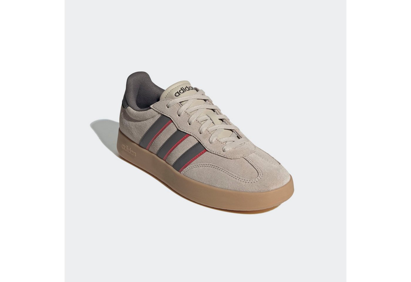 adidas Sportswear BARREDA Sneaker inspiriert vom Design des adidas handball spezial (beige/rot)