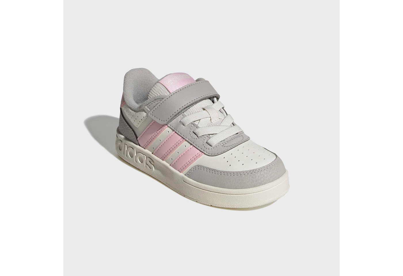 adidas Sportswear BREAKBASE KIDS Sneaker für Kinder & Jugendliche (weiß/rosa/grau)