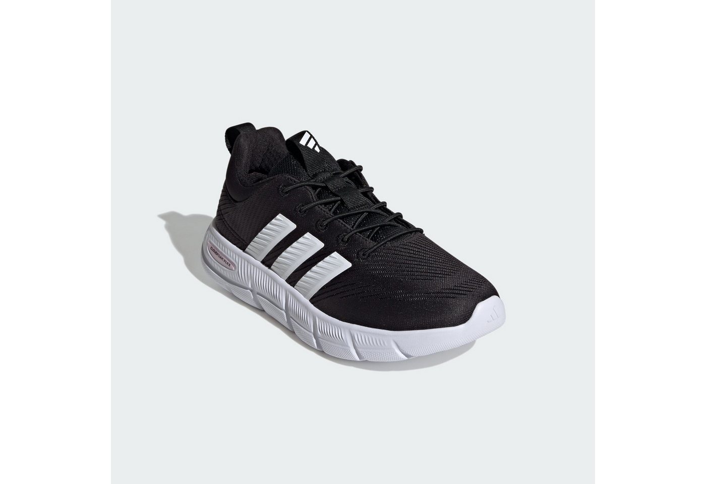 adidas Sportswear CLOUDFOAM FLEX SCHUH, ELASTISCHE SCHNÜRSENKEL Schnürschuh (1-tlg) (schwarz/rosa)