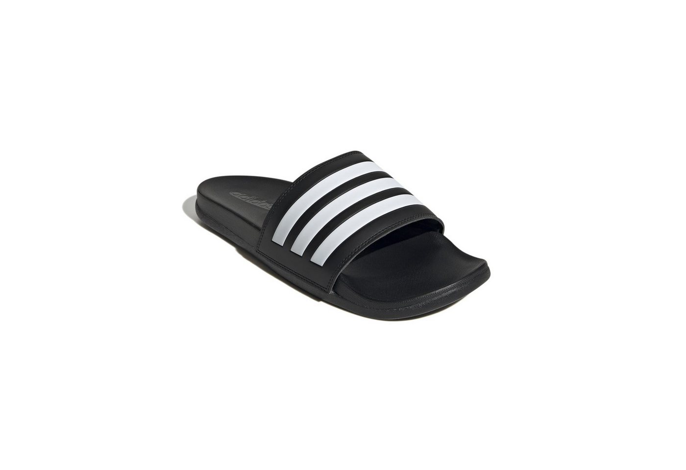adidas performance Adilette Comfort 3-Streifen schwarz/weiss - 1 Paar Badeschuh