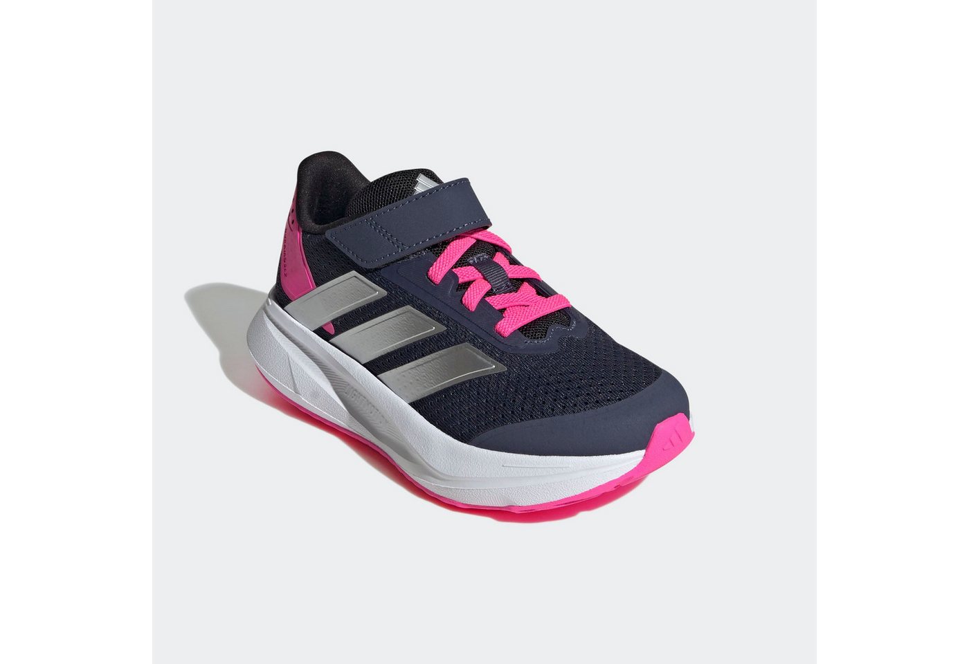 adidas Sportswear DURAMO SL KIDS Sneaker mit Klettverschluss (blau/silber/rosa)