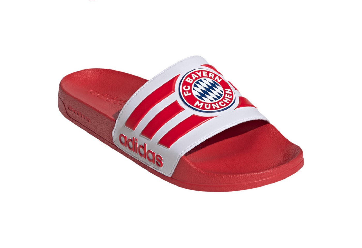 adidas Sportswear FC Bayern Badelatschen Herren rot Badeschuh (Paar, rutschhemmende Sohle)