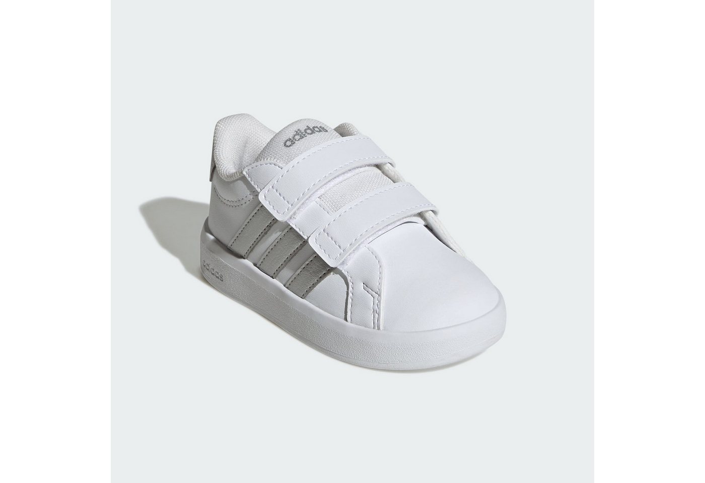 adidas Sportswear GRAND COURT 3.0 KIDS SCHUH Lauflernschuh (2-tlg) (weiß/silber)