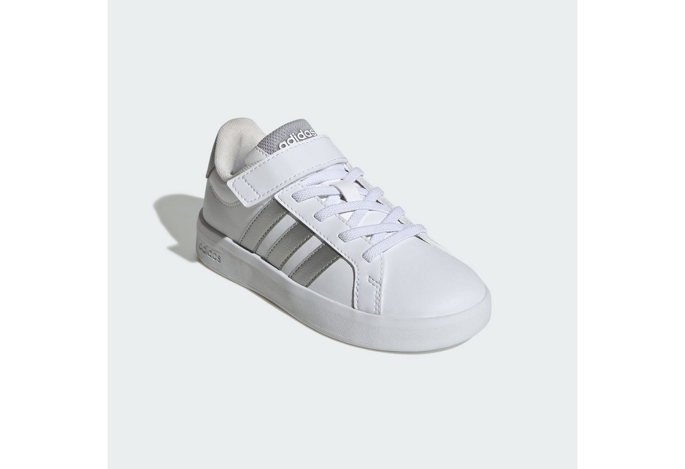 adidas Sportswear GRAND COURT 3.0 SCHUHE FÜR KINDER Schnürschuh (1-tlg) (weiß/silber)