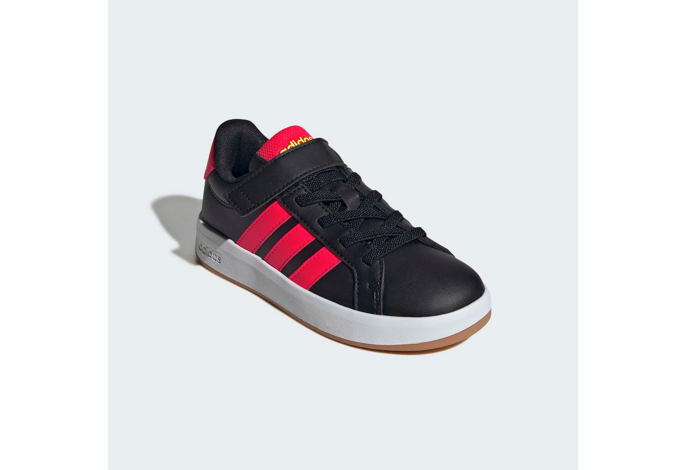 adidas Sportswear GRAND COURT 3.0 SCHUHE FÜR KINDER Sneaker mit Klettverschluss, für Kinder (schwarz/rot)