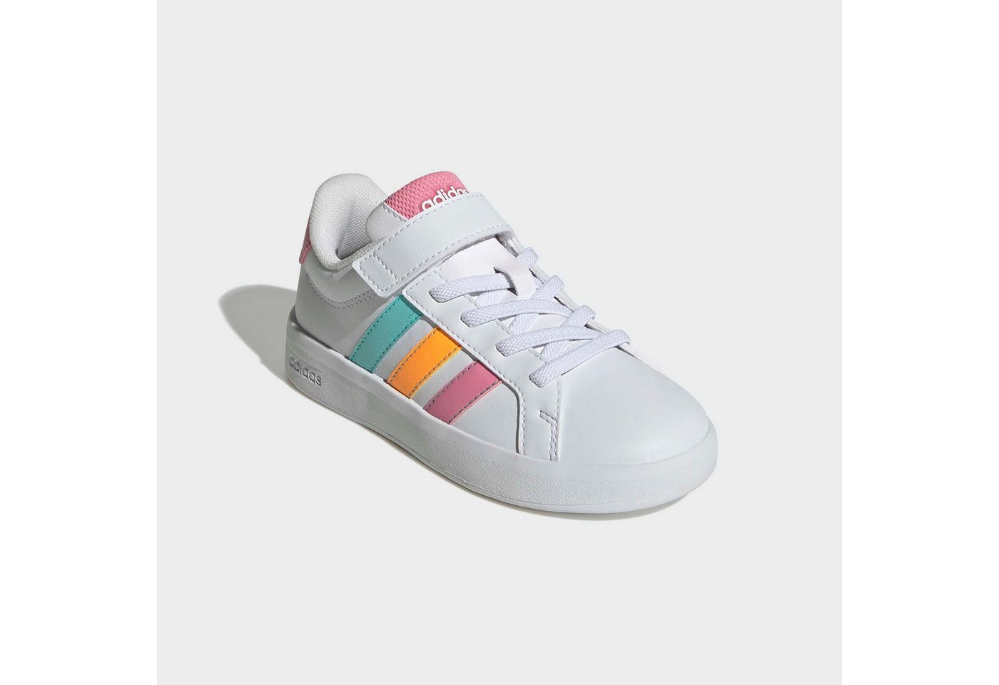adidas Sportswear GRAND COURT 3.0 SCHUHE FÜR KINDER Sneaker mit Klettverschluss, für Kinder (weiß/rosa)