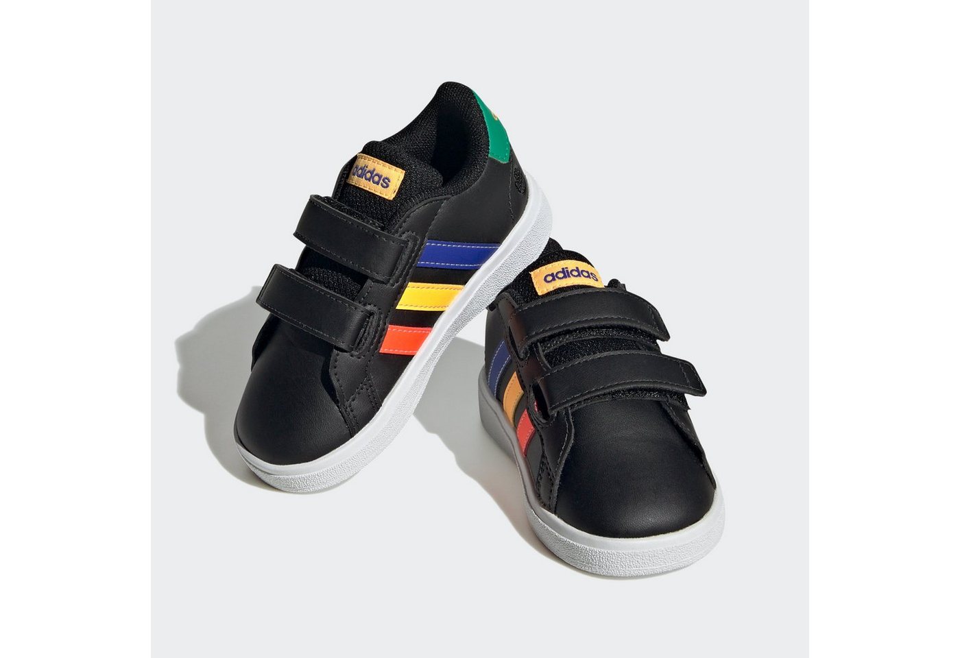 adidas Sportswear GRAND COURT LIFESTYLE HOOK AND LOOP Sneaker für Kinder, Design auf den Spuren des adidas Superstar