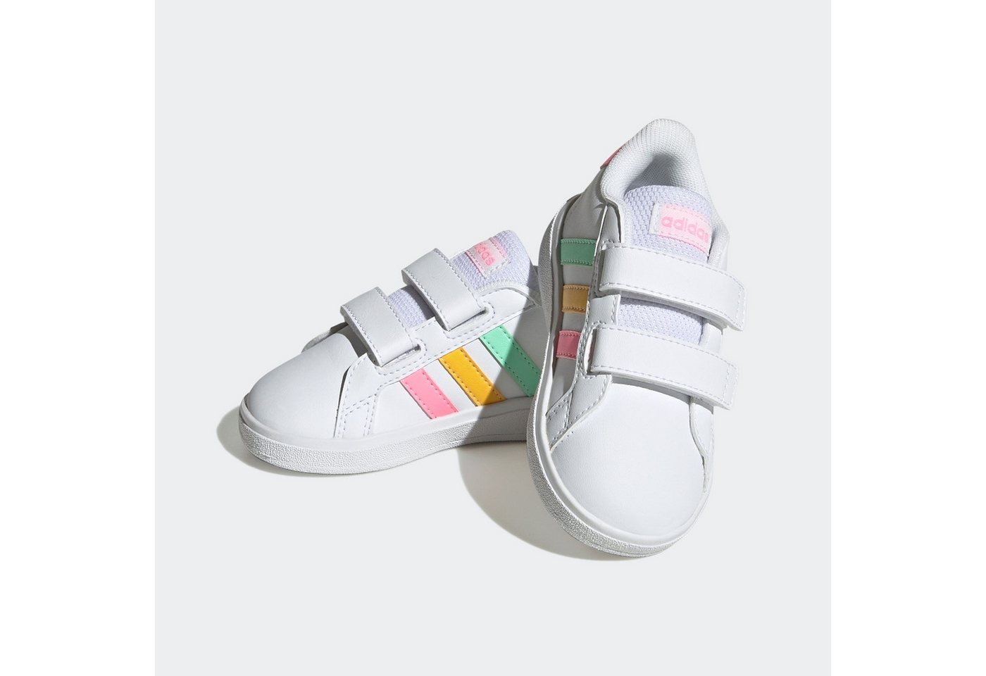 adidas Sportswear GRAND COURT LIFESTYLE HOOK AND LOOP Sneaker für Kinder, Design auf den Spuren des adidas Superstar