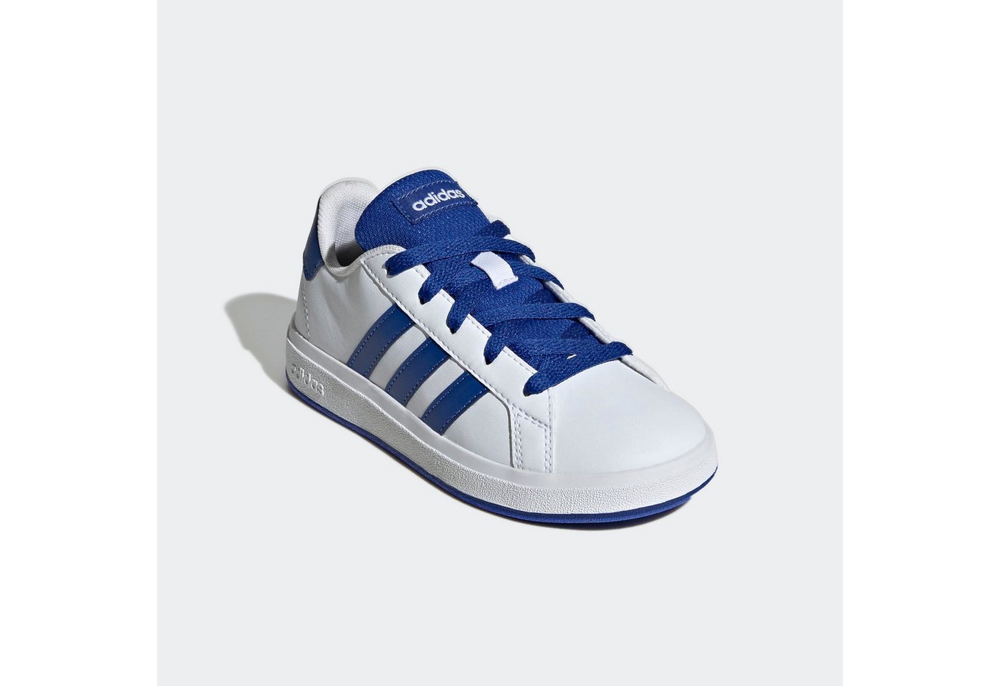 adidas Sportswear GRAND COURT LIFESTYLE TENNIS LACE-UP Sneaker Design auf den Spuren des adidas Superstar, für Kinder (weiß/blau/schwarz)
