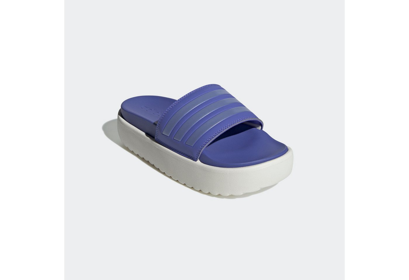 adidas Sportswear PLATFORM ADILETTE Badesandale (blau/weiß)
